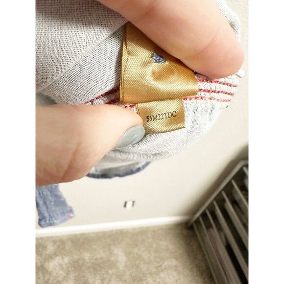 True Grit Mens Blue Chambray Western Shirt Button Front Long Sleeve Blue XXL - Picture 3 of 8